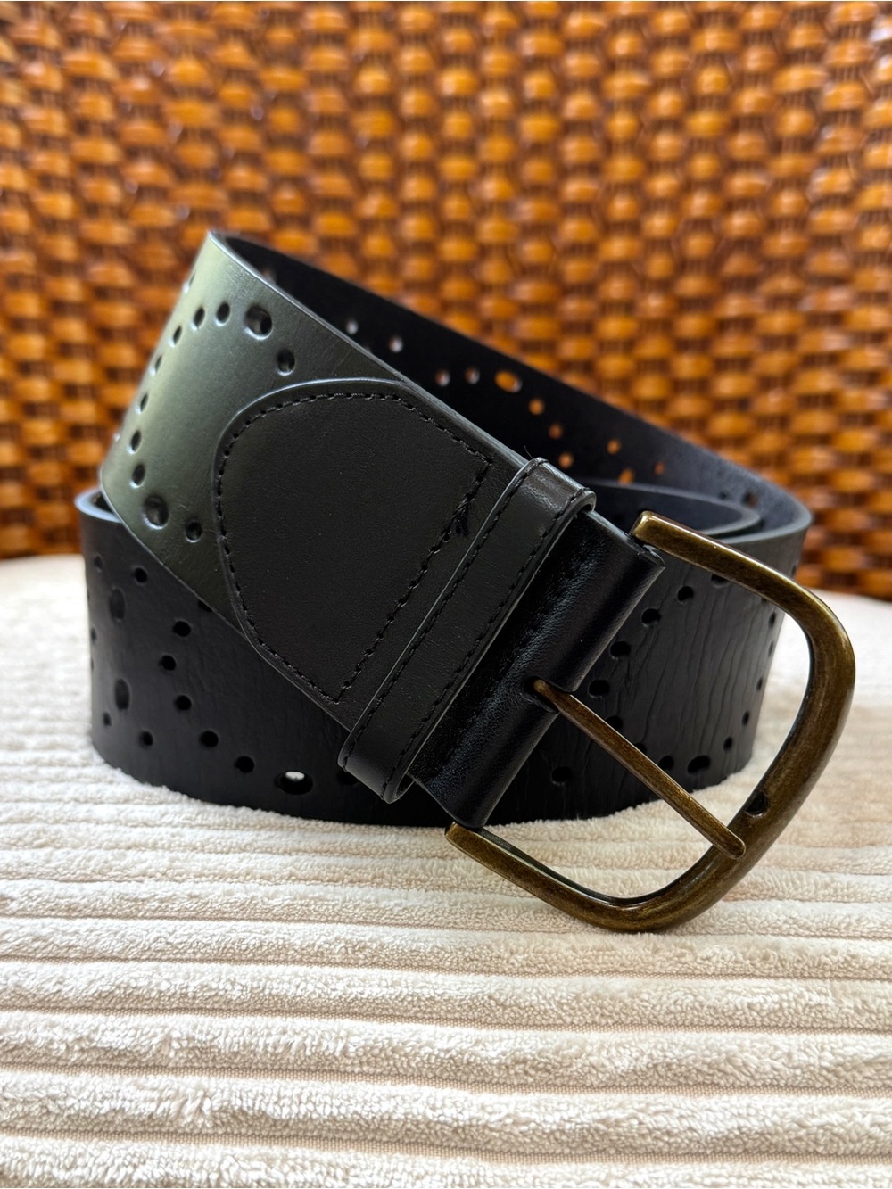 CAbi Perforated Leather Western Belt